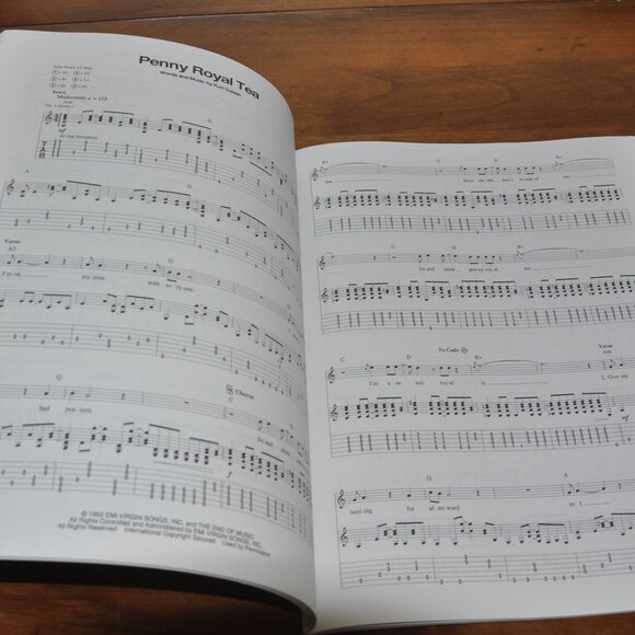 Nirvana's Unplugged In New York Album Music Sheets/Book Hal Leonard 1995 - Picture 2 of 4